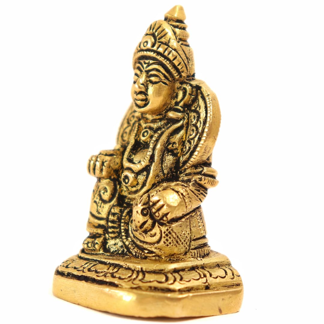 Brass Kuber Murti - 7 cm