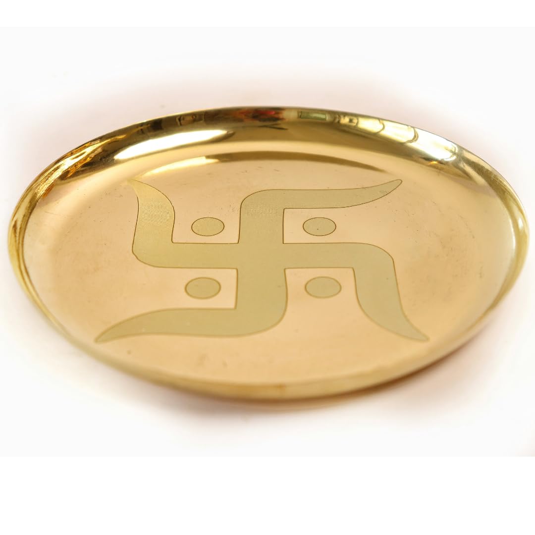 Swastik Pooja Thali - 6 Inch