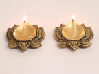 Brass Flower Diya - 2.5 Inch