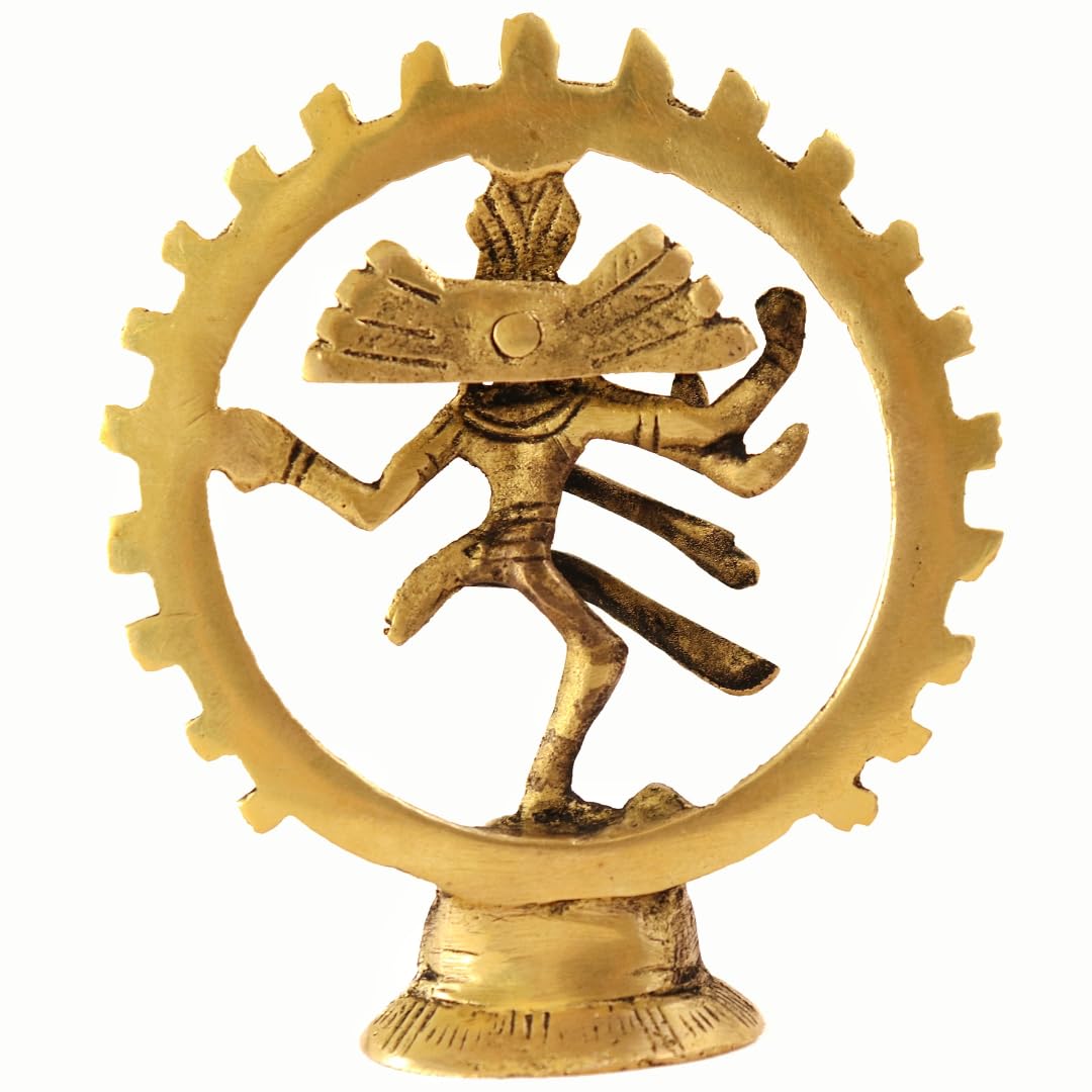 Brass Natraj Statue Small - 4 Inch