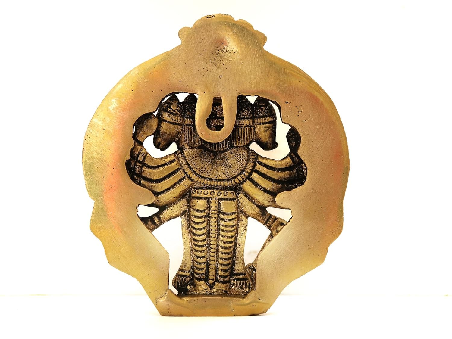 Brass Panchmukhi Hanuman for Door Entrance - 4 Inch