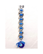 Evil Eye Wall Hanging with 7 Horses - 12 Inch