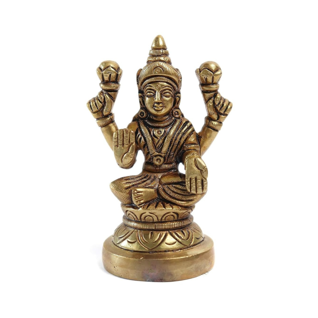 Brass Laxmi Ji Murti - 3 INCH