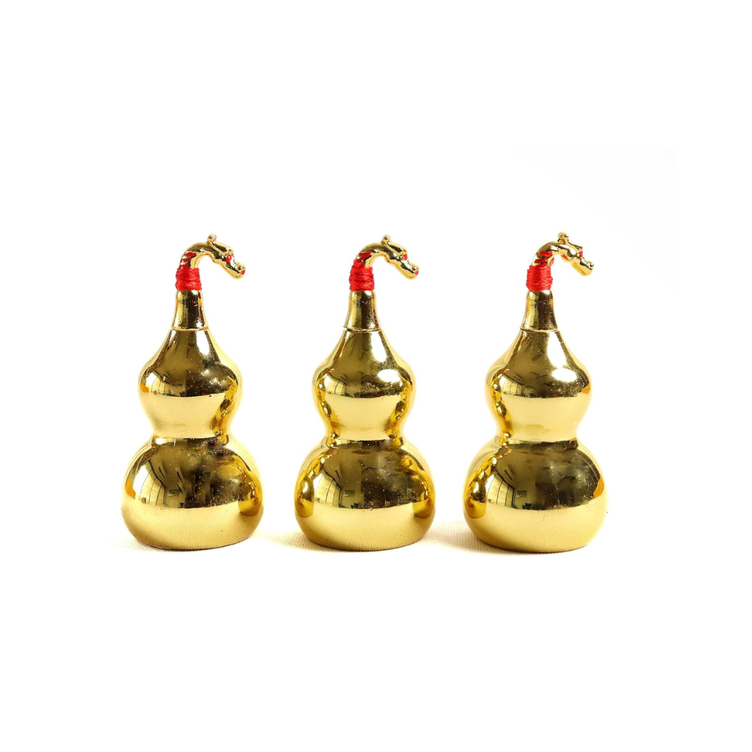 Shinny Metal Wu Lou - 2.5 Inch - Pack of 3