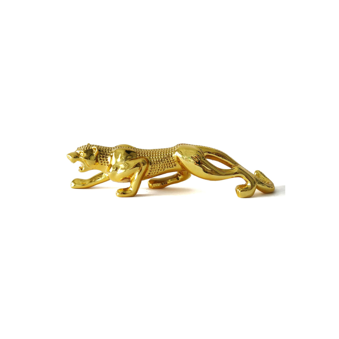 Golden Jaguar Showpiece - 7 inch