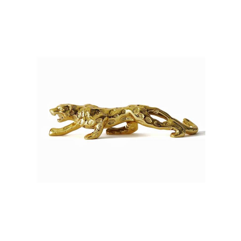 Golden Jaguar Showpiece - 7 Inch