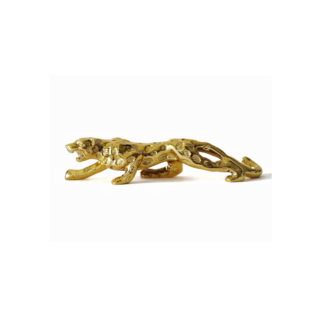 Golden Jaguar Showpiece - 7 Inch