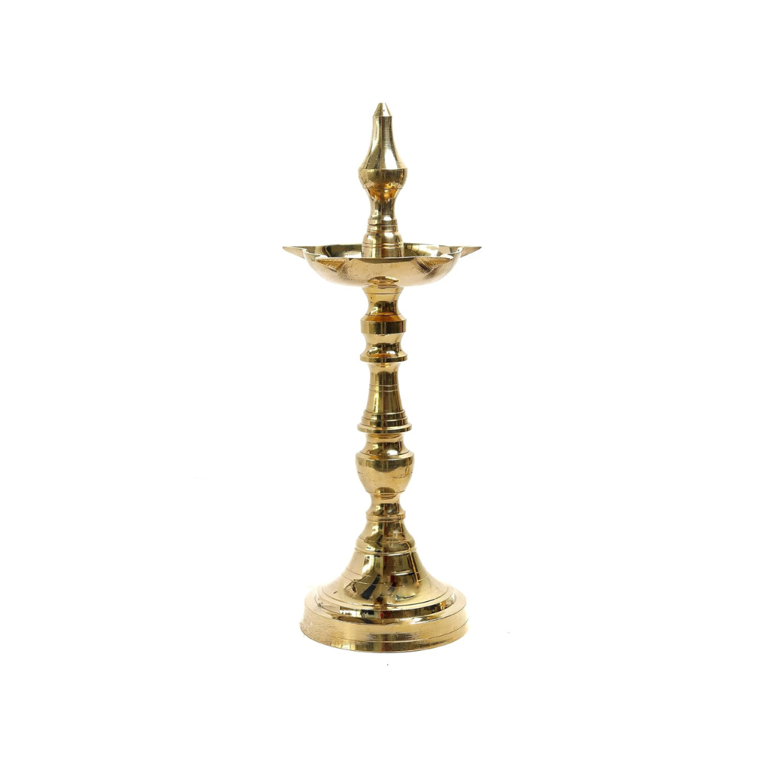 Pure Brass Diya - 9 inch