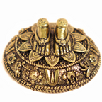 Crafted Brass Balaji Paduka - 1.5 Inch - Balaji Padam