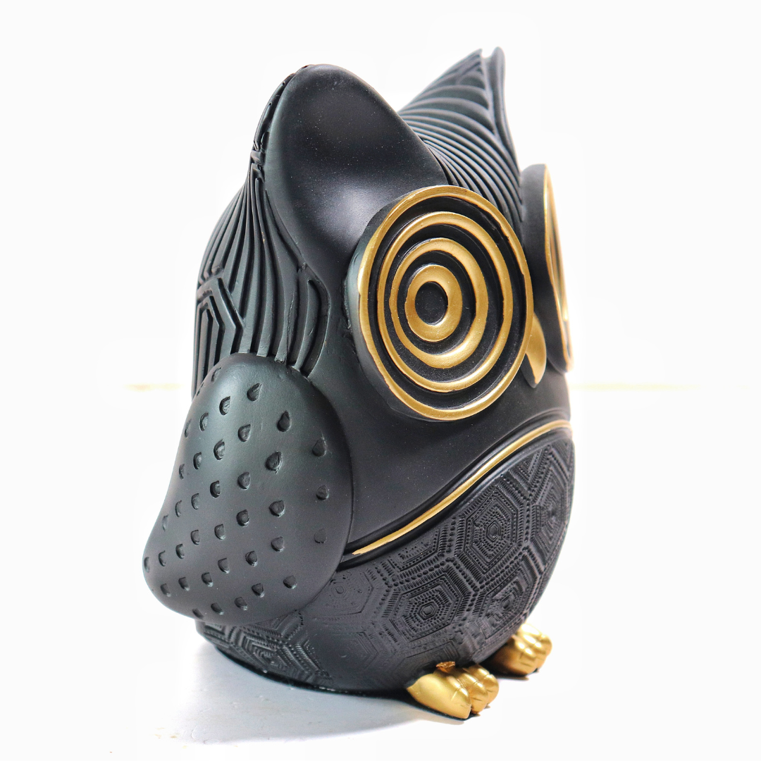 Owl Statue for Good Luck | 5.5 Inch | Showpiece | Home Decor |House Warming Gifts | Evil Eye | Nazar Battu |