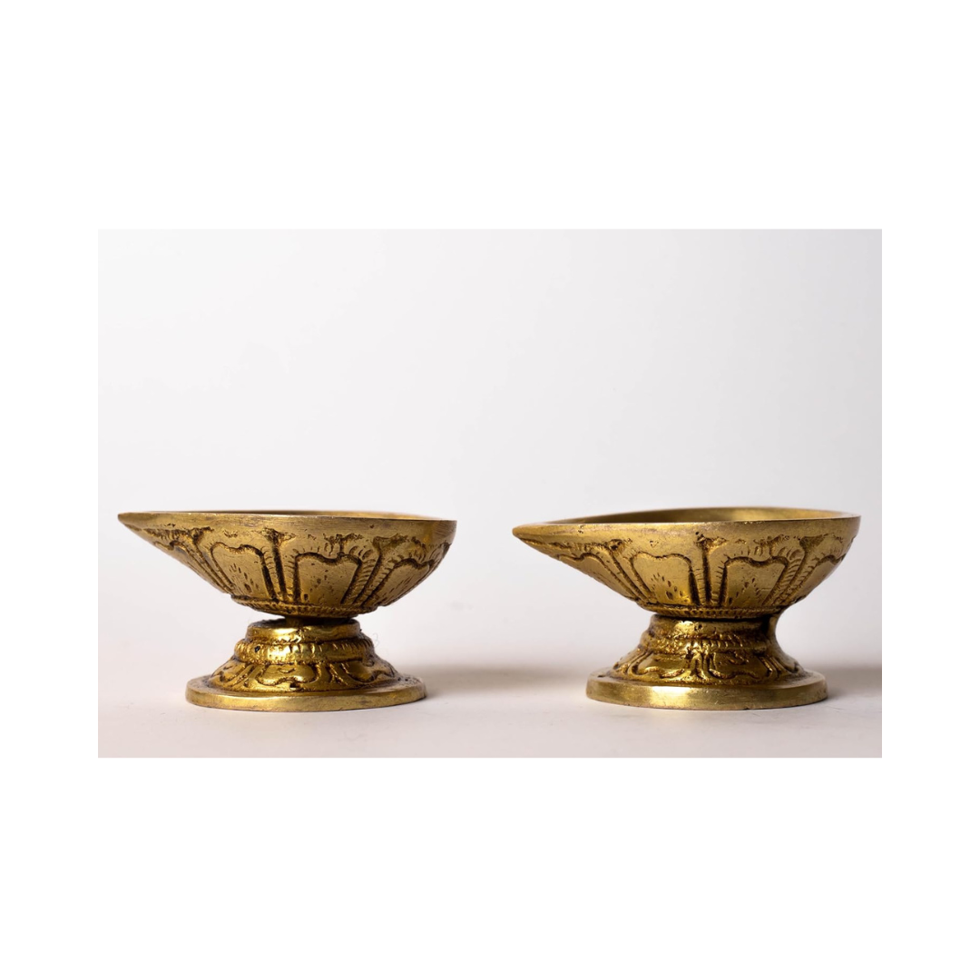 Brass Diya for Pooja - 2 Inch - 2 Pcs
