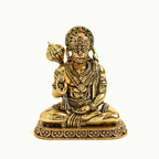Brass Hanuman Murti | 2 Inch | Temple | Puja | Religious Gift | जय श्री राम | Lord Bajrangbali Statue | Office Desk |