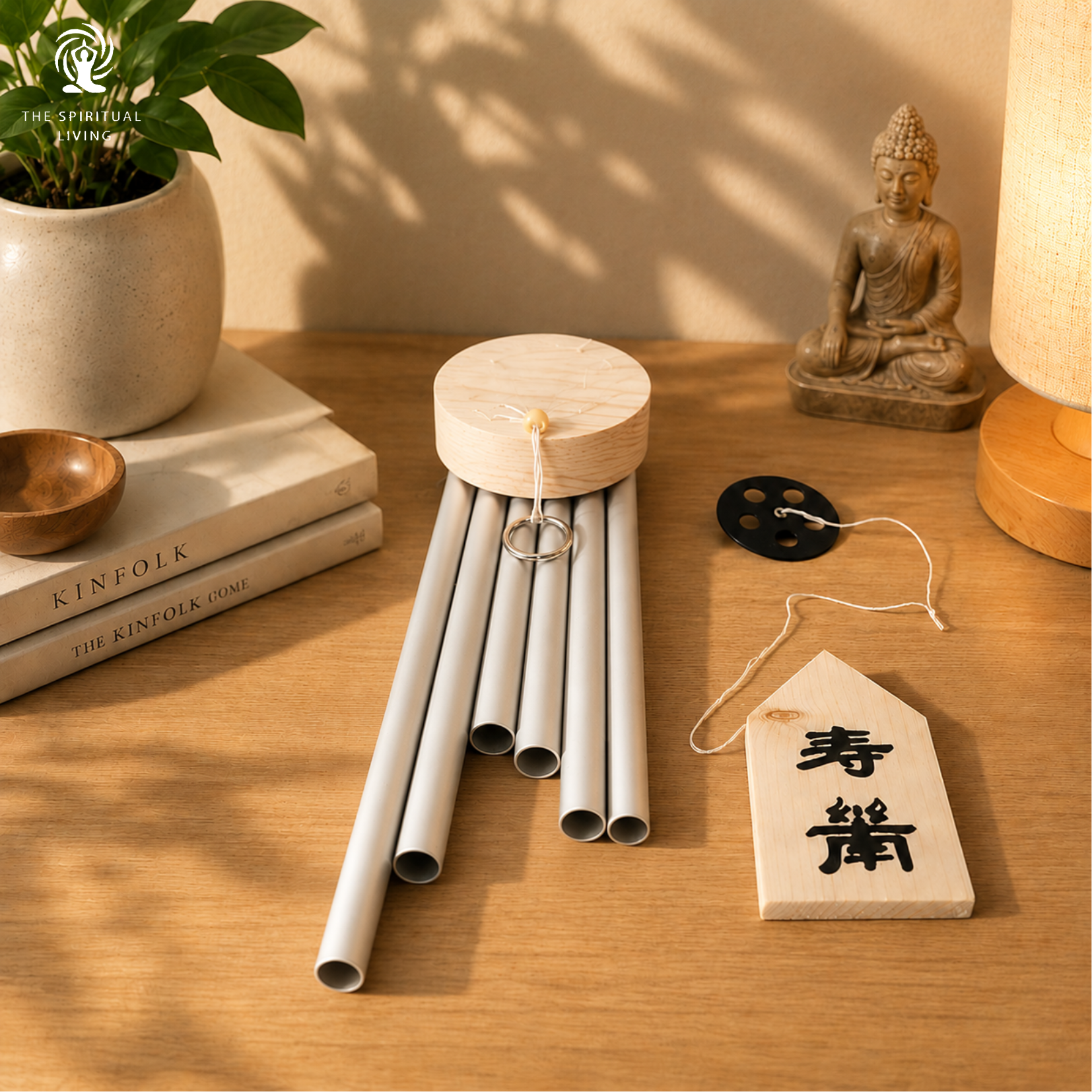 Metal Feng Shui Windchime with 6 Pipe Rods