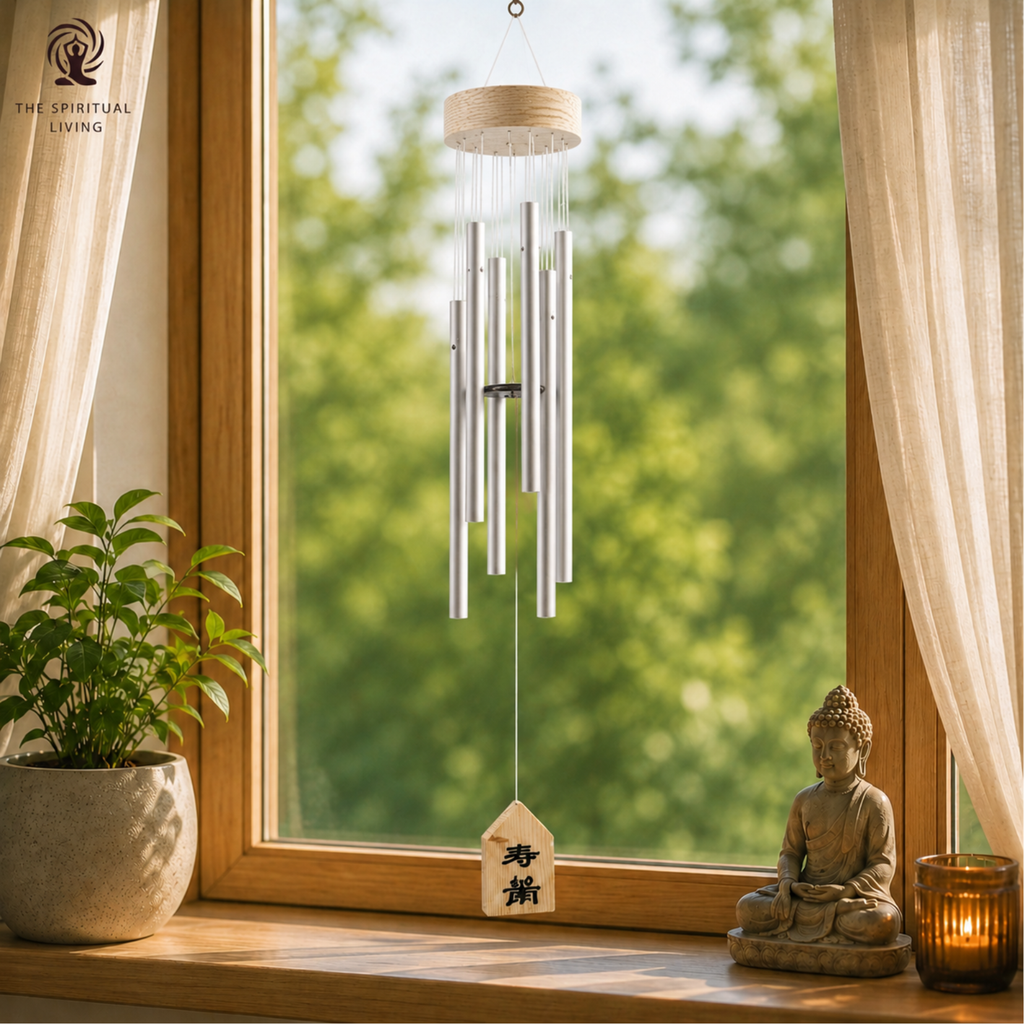 Metal Feng Shui Windchime with 6 Pipe Rods