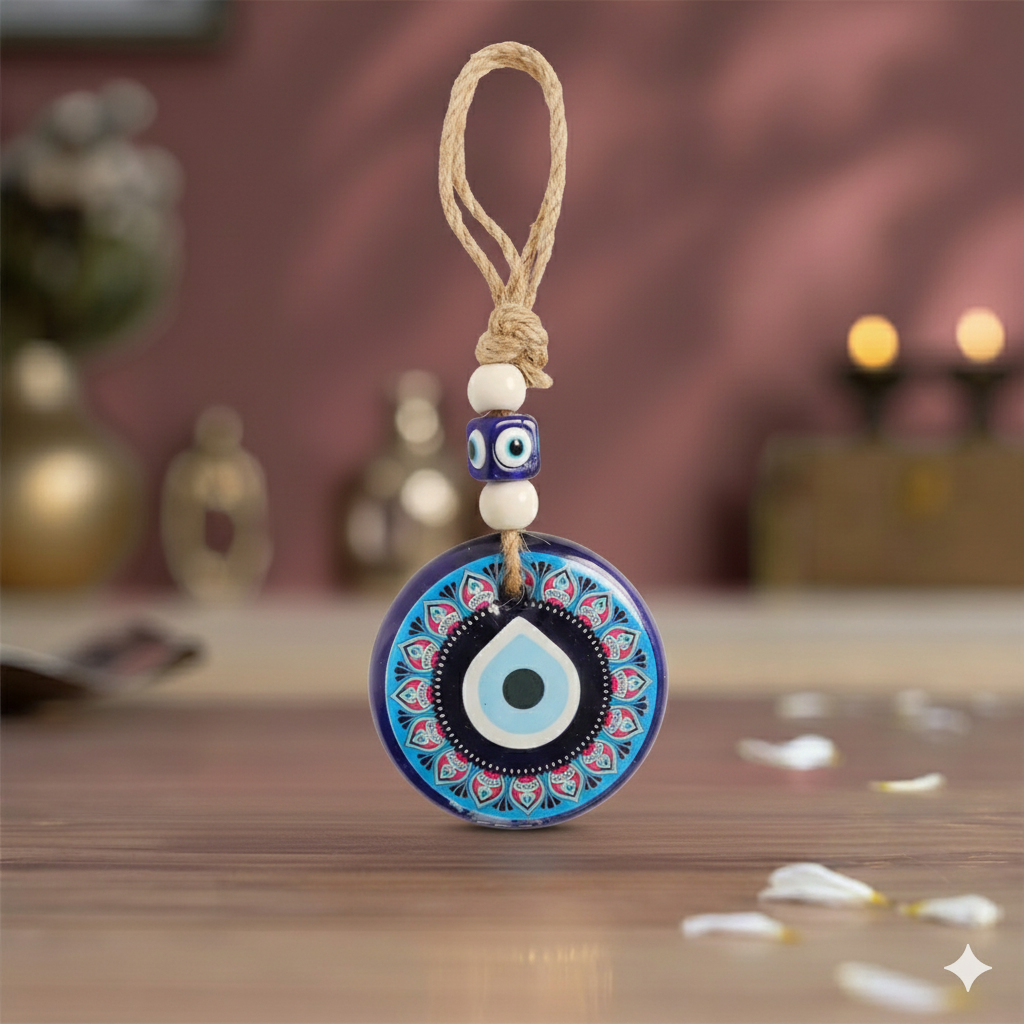 Evil Eye Home Protection Owl + Wall Hanging Set