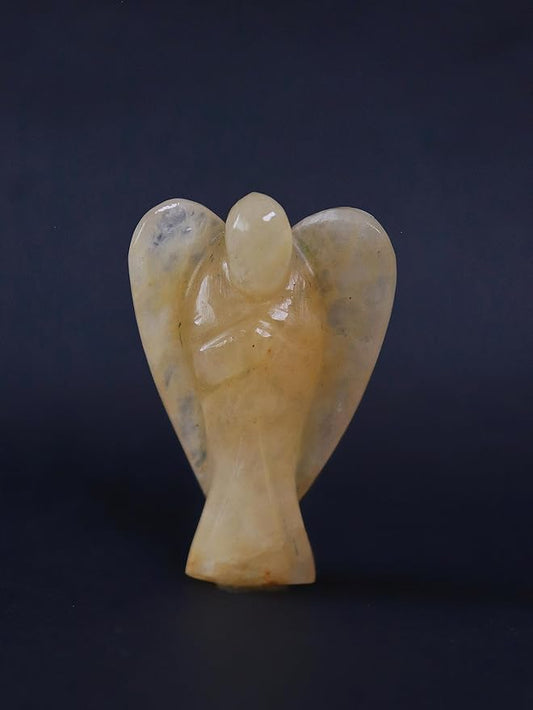 Yellow Aventurine Crystal Angel Statue