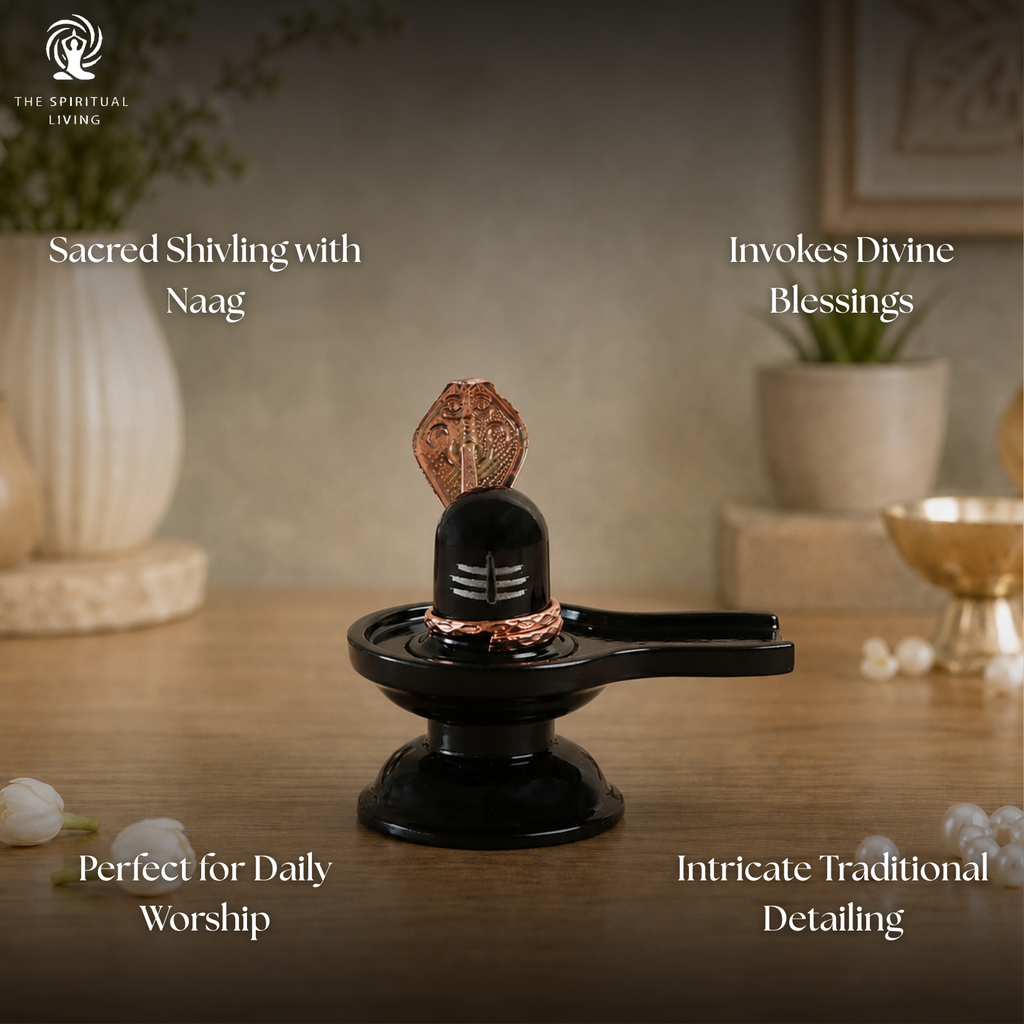 Zinc Shivling for Home | 2.5 Inch | Shivling with Naag | Shivlinga | Shivlingam |