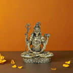 Brass Meditating Lord Shiva Idols - 2 Inch
