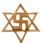 Copper Star Swastik Pyramid - 5.5 Inch